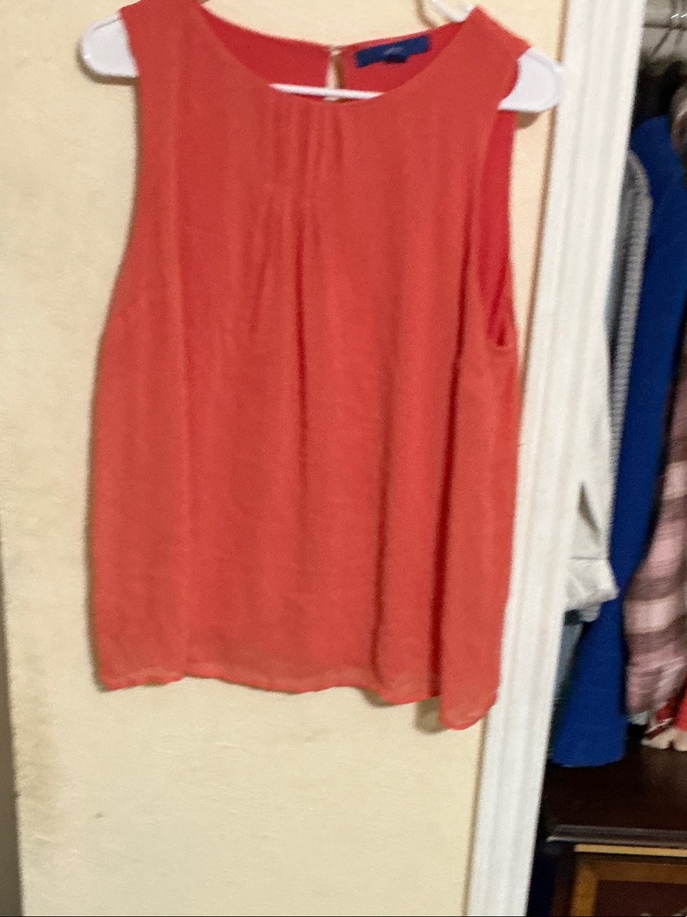 Apt. 9 Coral Sleeveless Blouse gently worn size large